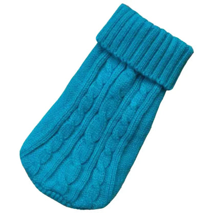 Cable Knit Dog Sweater