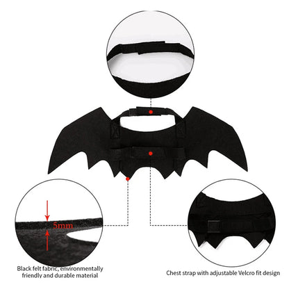 Bat Wings Pet Halloween Costume