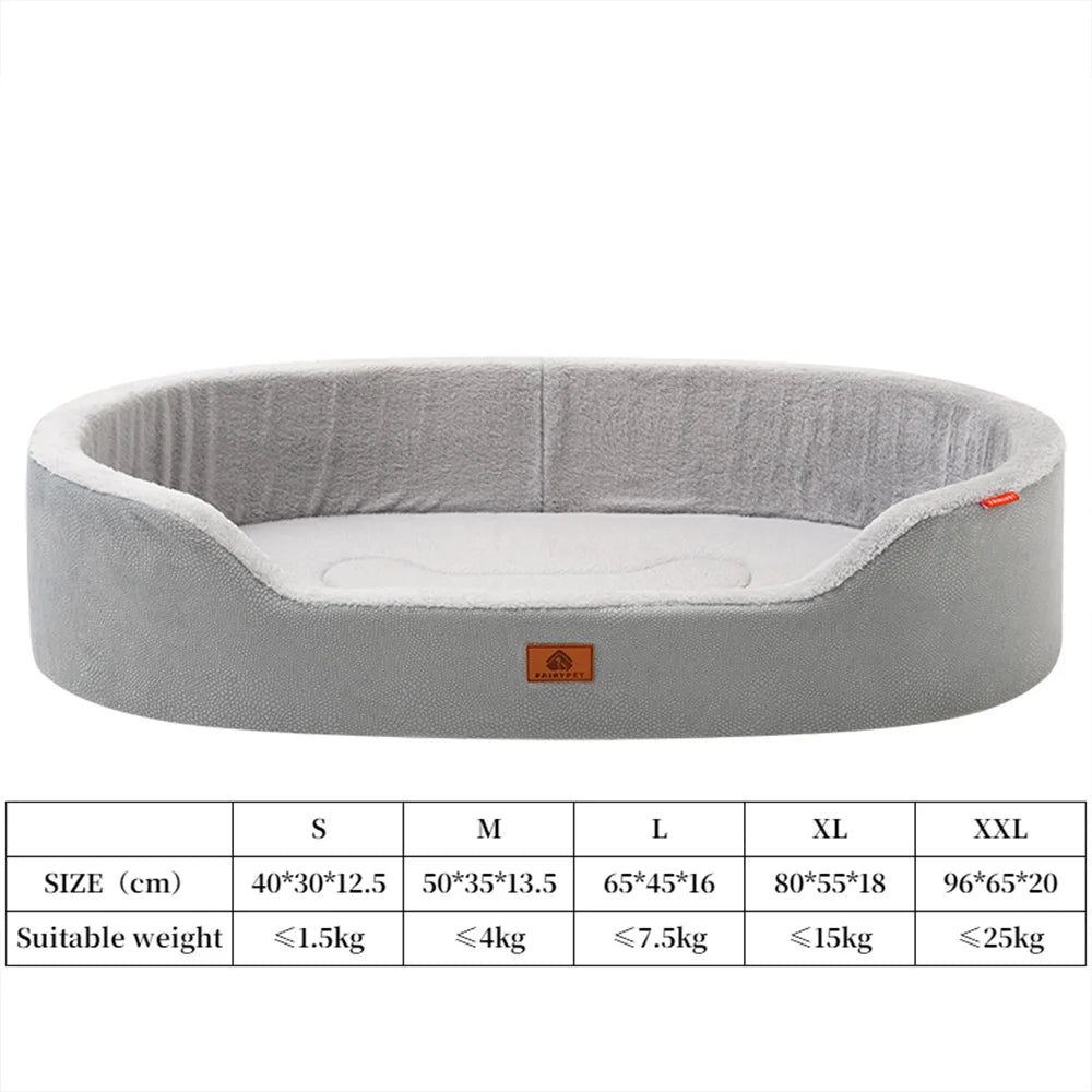 Waterproof Bolster Dog Couch Bed