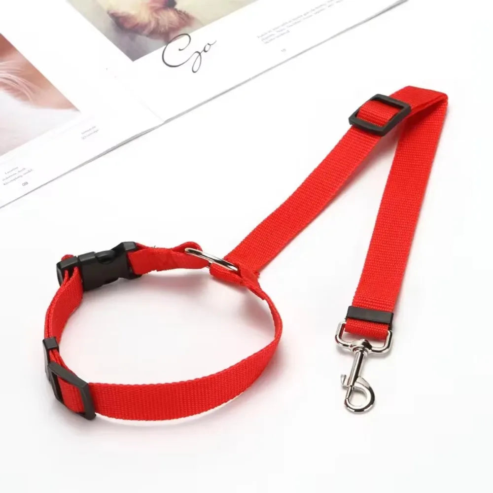 2-in-1 Dog Car Safety Belt and Leash