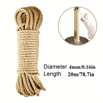 Natural Sisal Cat Scratcher Rope