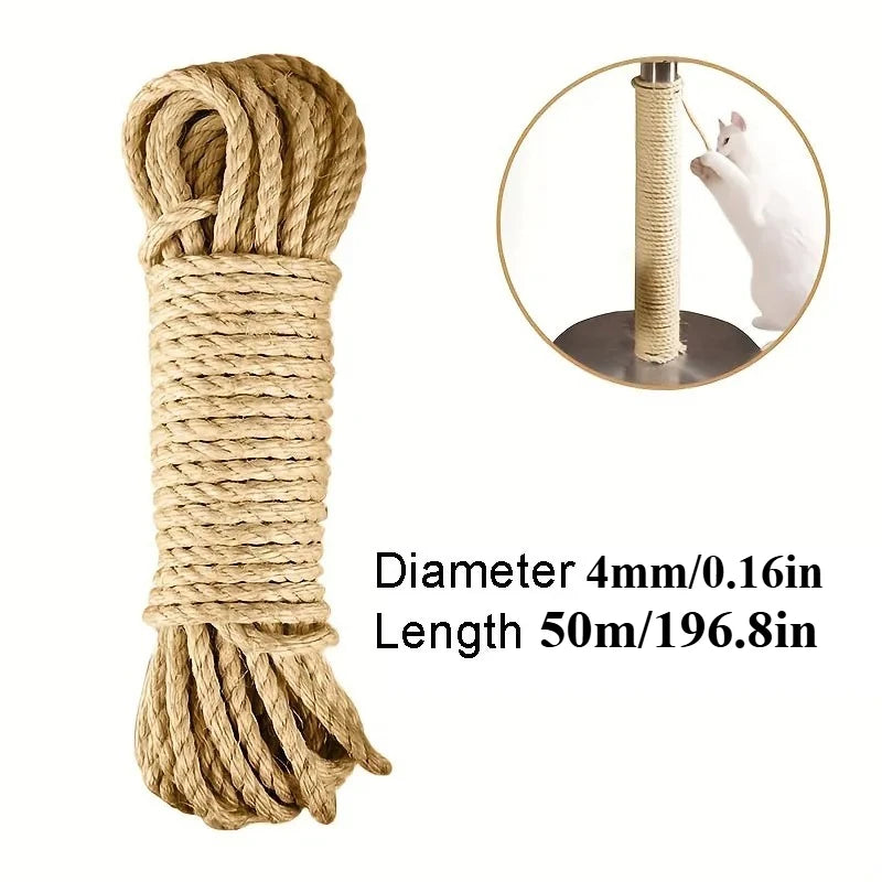 Natural Sisal Cat Scratcher Rope