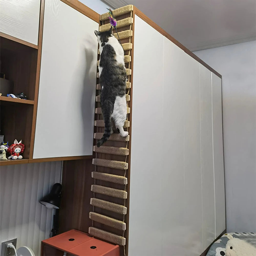 Sisal Cat Climbing Ladder Bridge