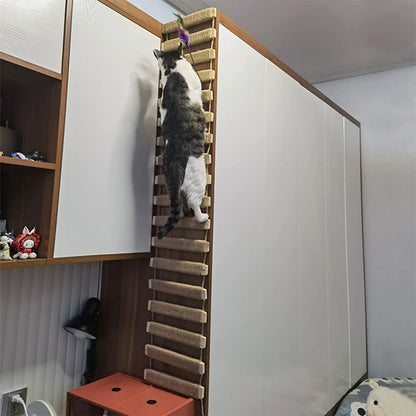 Sisal Cat Climbing Ladder Bridge