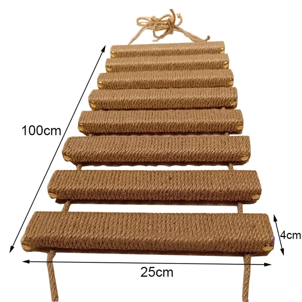 Sisal Cat Climbing Ladder Bridge