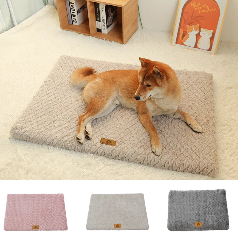 Faux Fur Pet Bed with Washable Cover