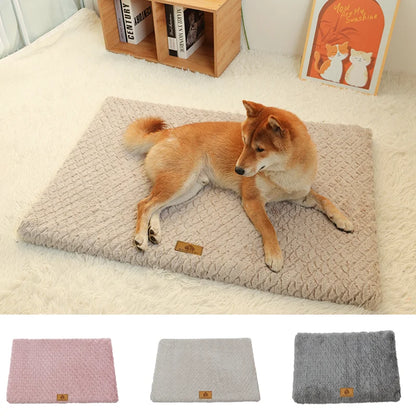 Faux Fur Pet Bed with Washable Cover
