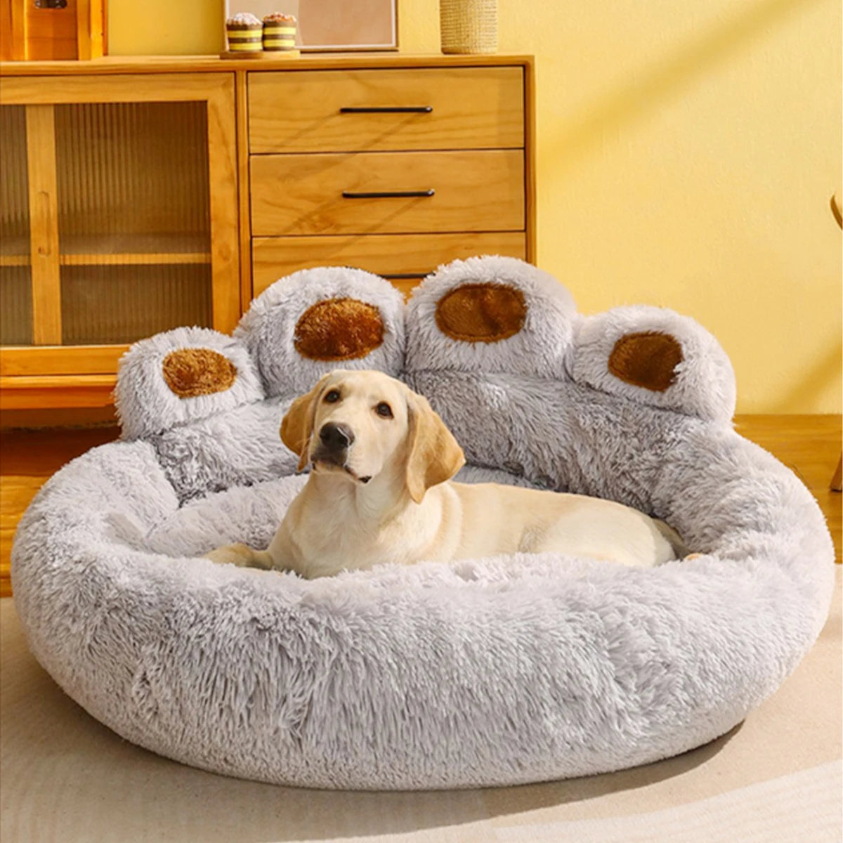 Fluffy Round Dog Bed