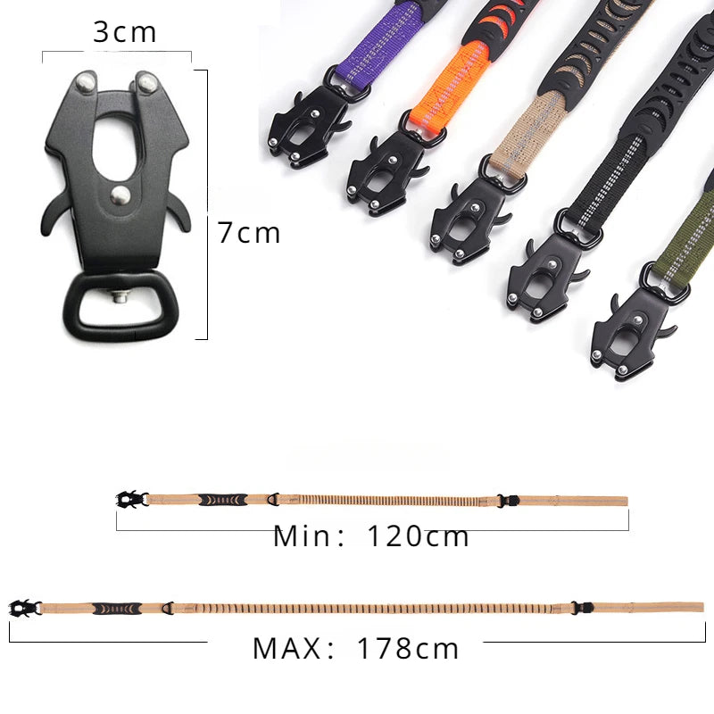 Reflective Shock-Absorbing Dog Leash