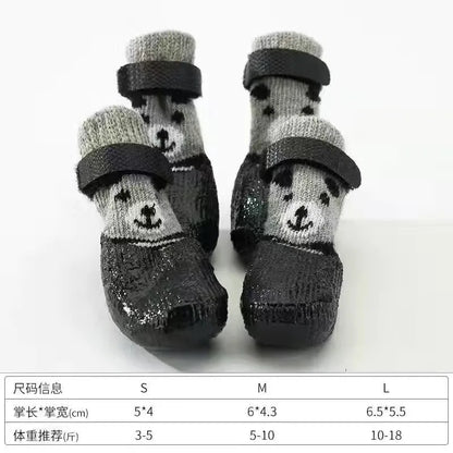 Waterproof Knit Pet Socks (4-Pack)