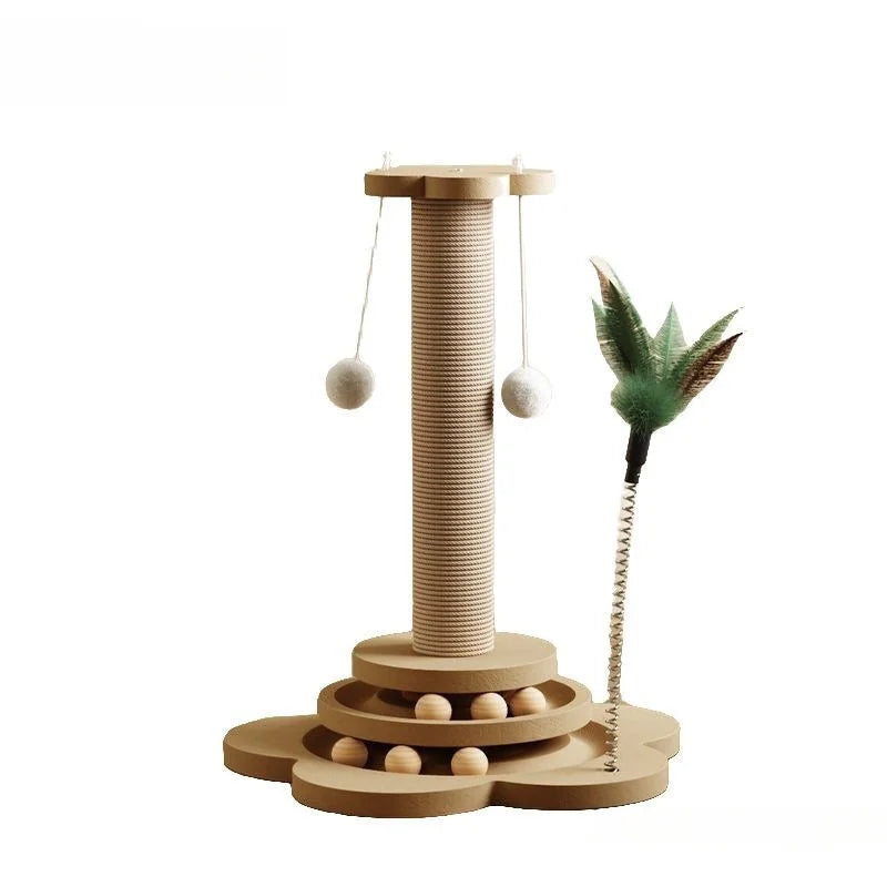 Wood Cat Turntable Scratcher