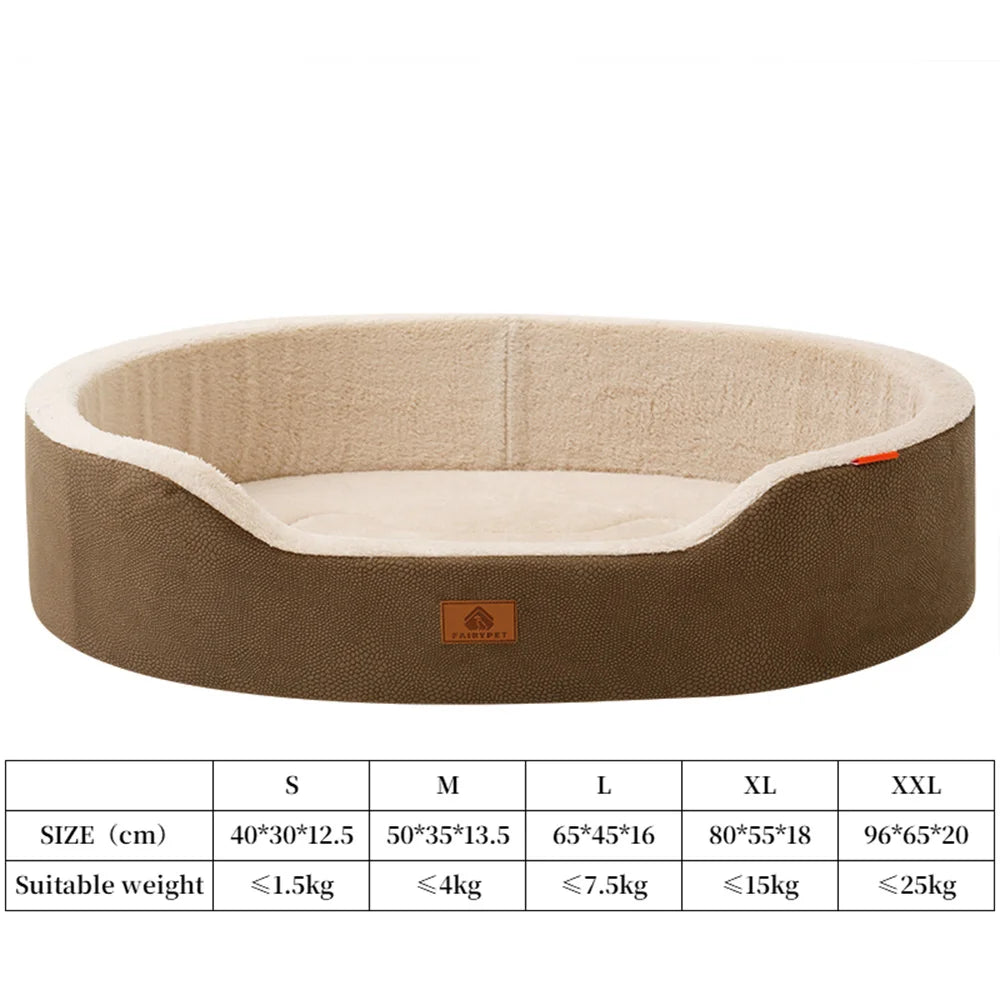 Waterproof Bolster Dog Couch Bed