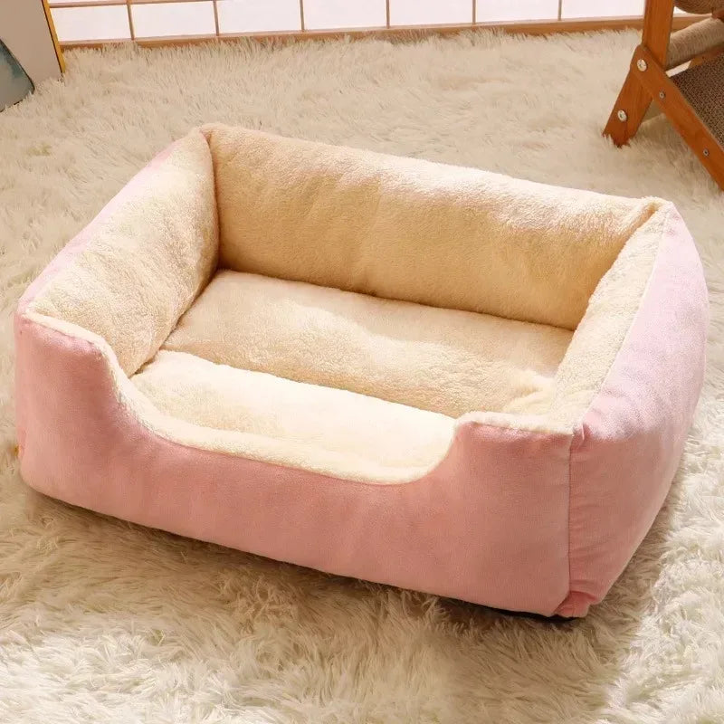 Winter Cat Basket Bed