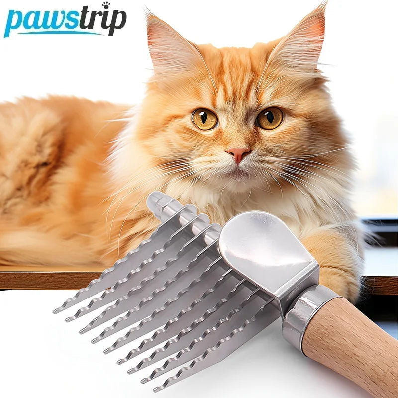 Steel Deshedding Dog Comb