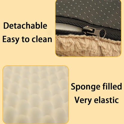 Faux Fur Pet Bed with Washable Cover