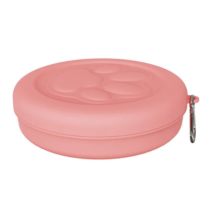 Portable Travel Pet Bowl with Treat Box