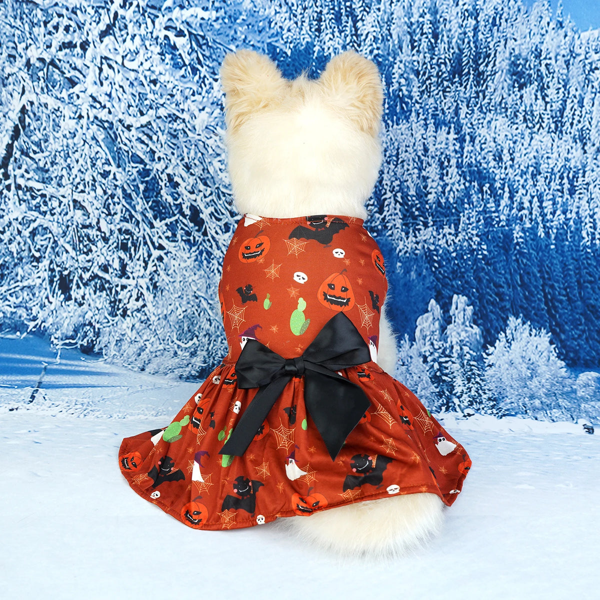 Pumpkin Dog Halloween Skirt