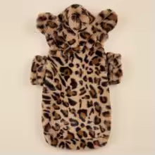Leopard Hooded Dog Jumper