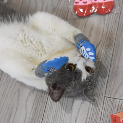 4-Pack Winter Knit Dog Socks