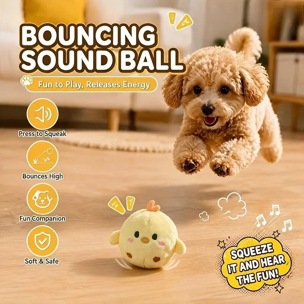 Squeaky Bouncing Chick Ball