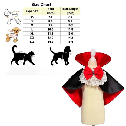 Halloween Vampire Cape for Dogs