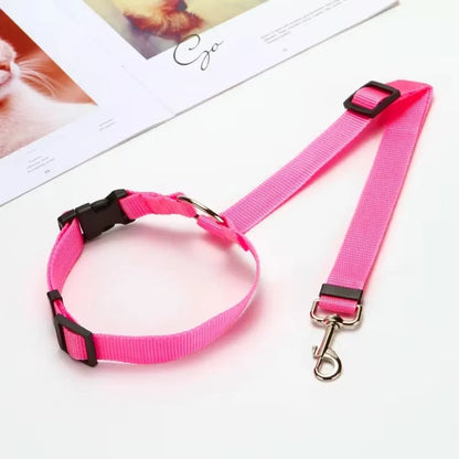 2-in-1 Dog Car Safety Belt and Leash