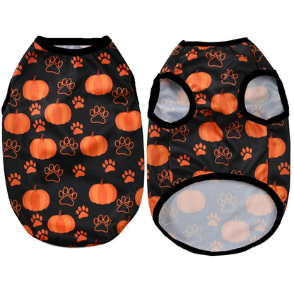 Pumpkin Print Halloween Pet Vest