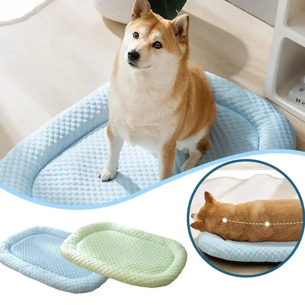 Ice Silk Cooling Dog Bed Mat