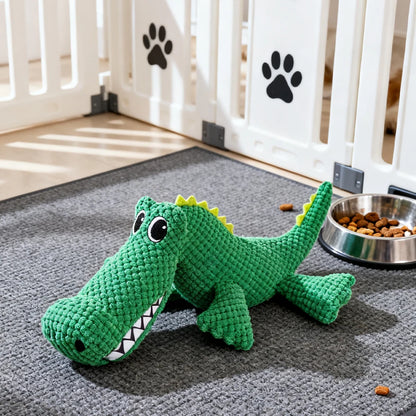 Chew-Resistant Crocodile Plush Toy