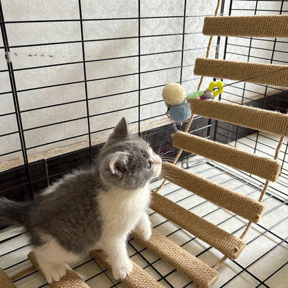 Sisal Cat Climbing Ladder Bridge