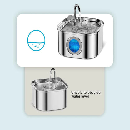 3.2L Stainless Steel Pet Fountain