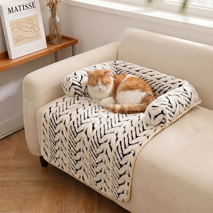 Bolstered Pet Sofa Bed Mat