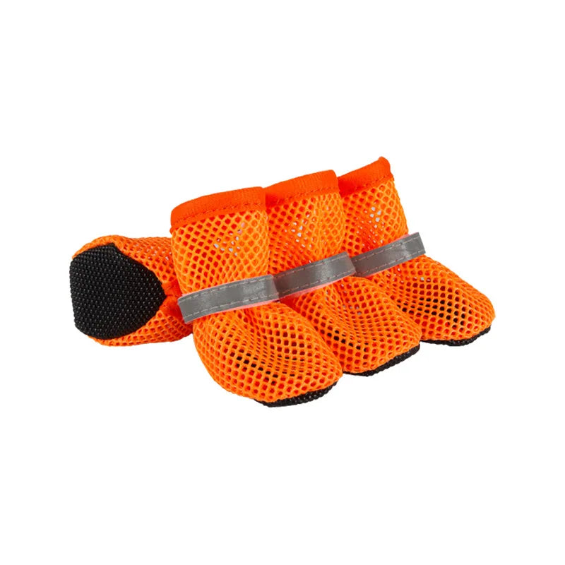 Breathable Mesh Dog Boots (4-Pack)