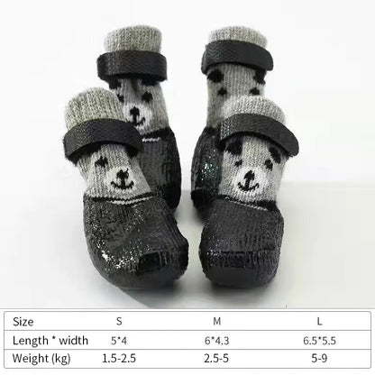 Waterproof Knit Pet Socks (4-Pack)