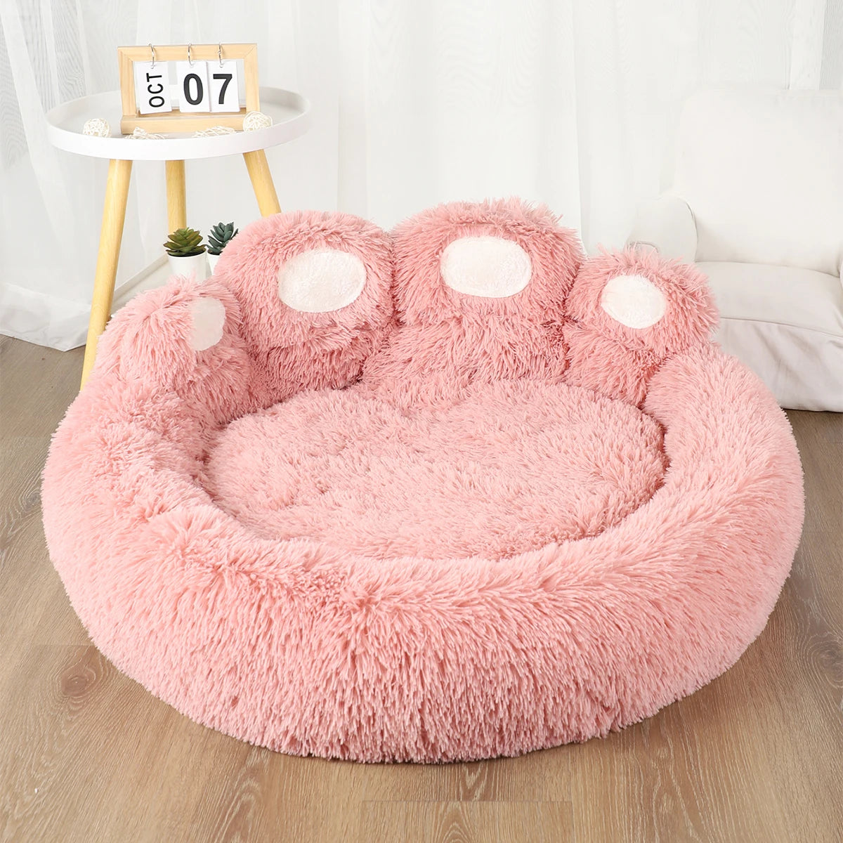Fluffy Round Dog Bed