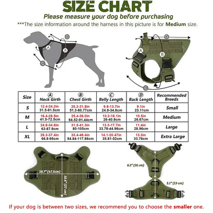 Tactical Molle Dog Harness