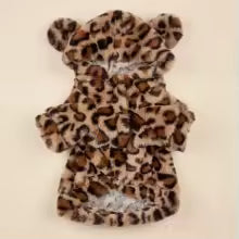Leopard Hooded Dog Jumper