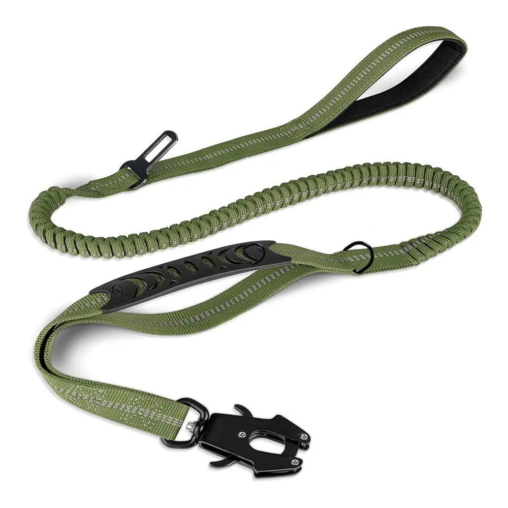 Heavy-Duty Dog Leash with Traffic Handle
