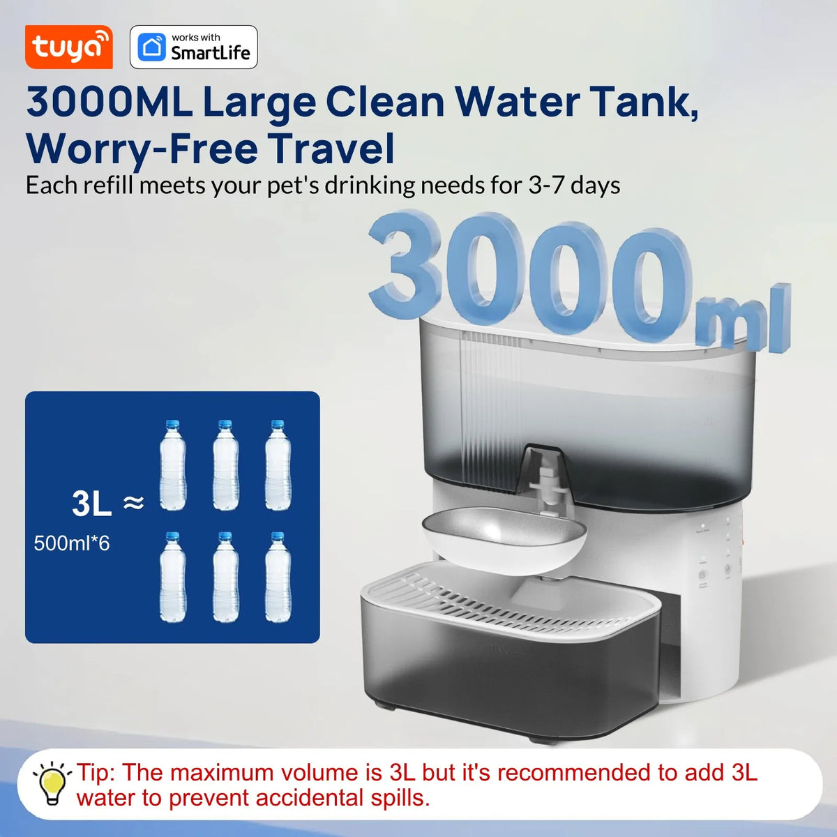 3L Timed Cat Water Fountain