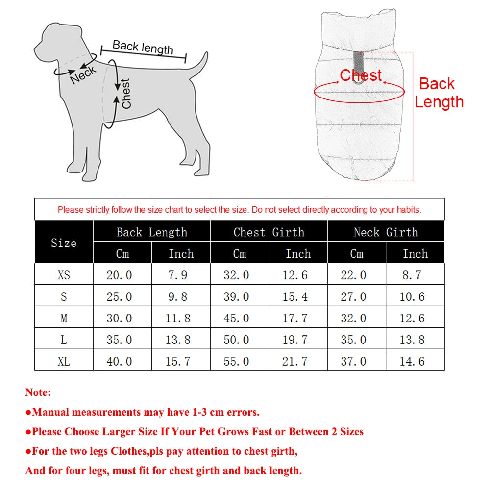 Fleece Waterproof Dog Vest