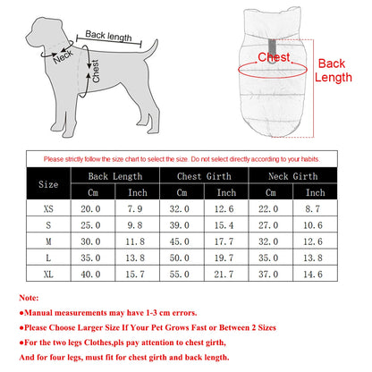 Fleece Waterproof Dog Vest