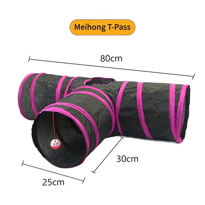 Foldable Cat Play Tunnel