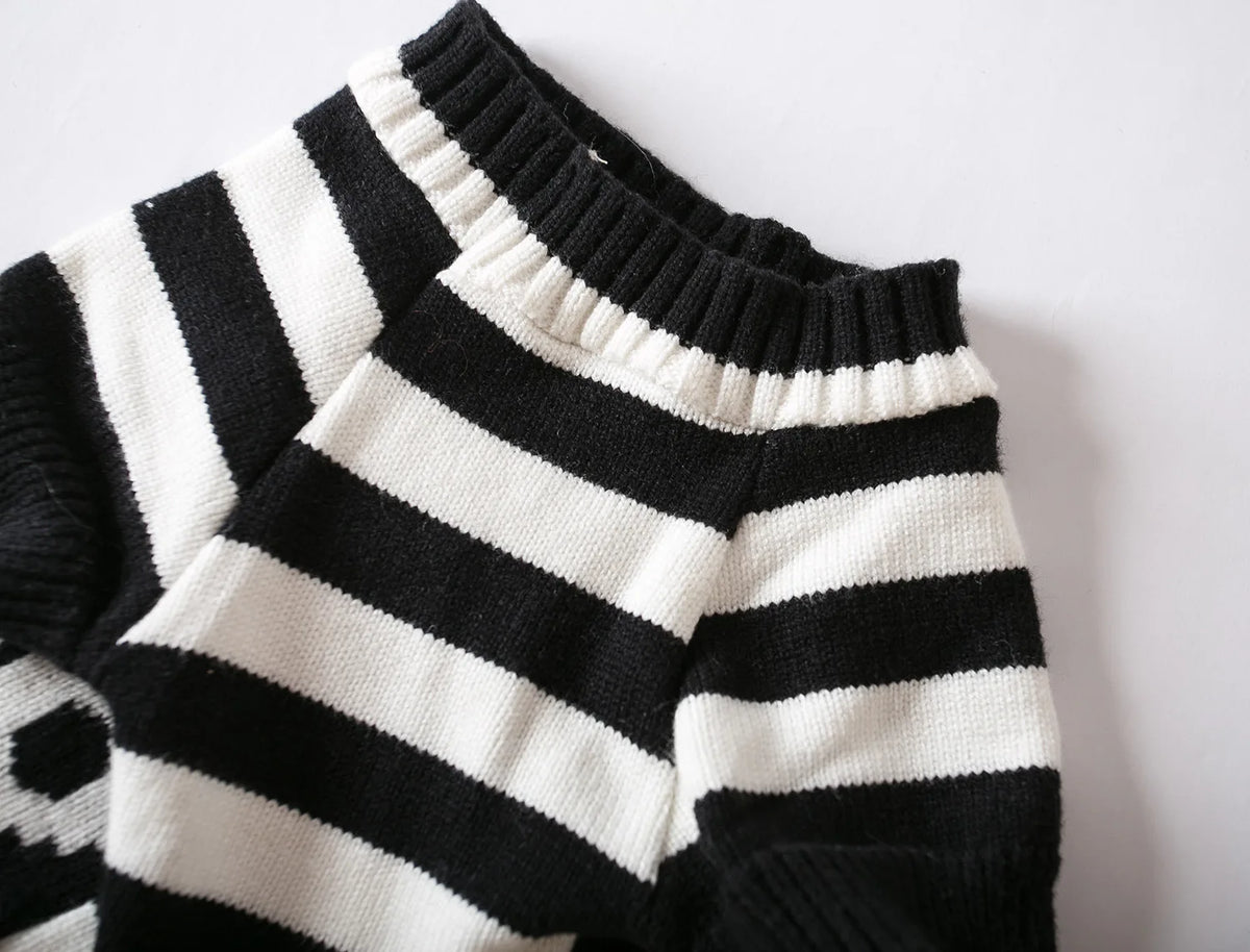 Skull Knit Pet Halloween Sweater