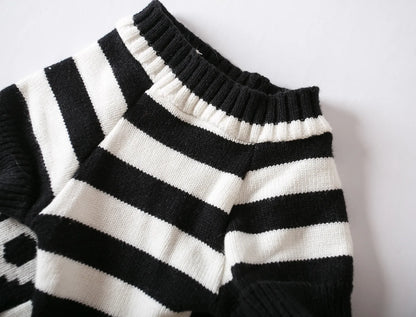 Skull Knit Pet Halloween Sweater