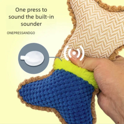 Plush Squeaky Bone Chew Toy