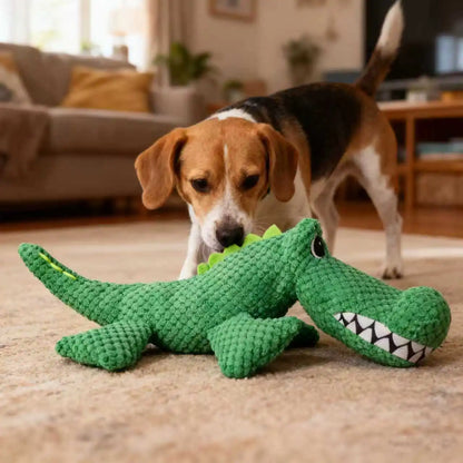 Chew-Resistant Crocodile Plush Toy