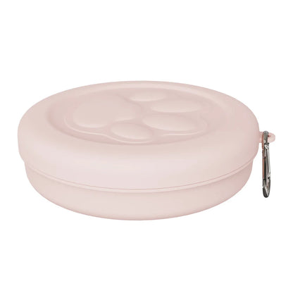 Portable Travel Pet Bowl with Treat Box