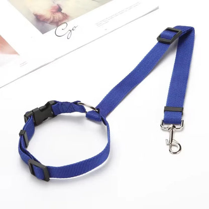 2-in-1 Dog Car Safety Belt and Leash