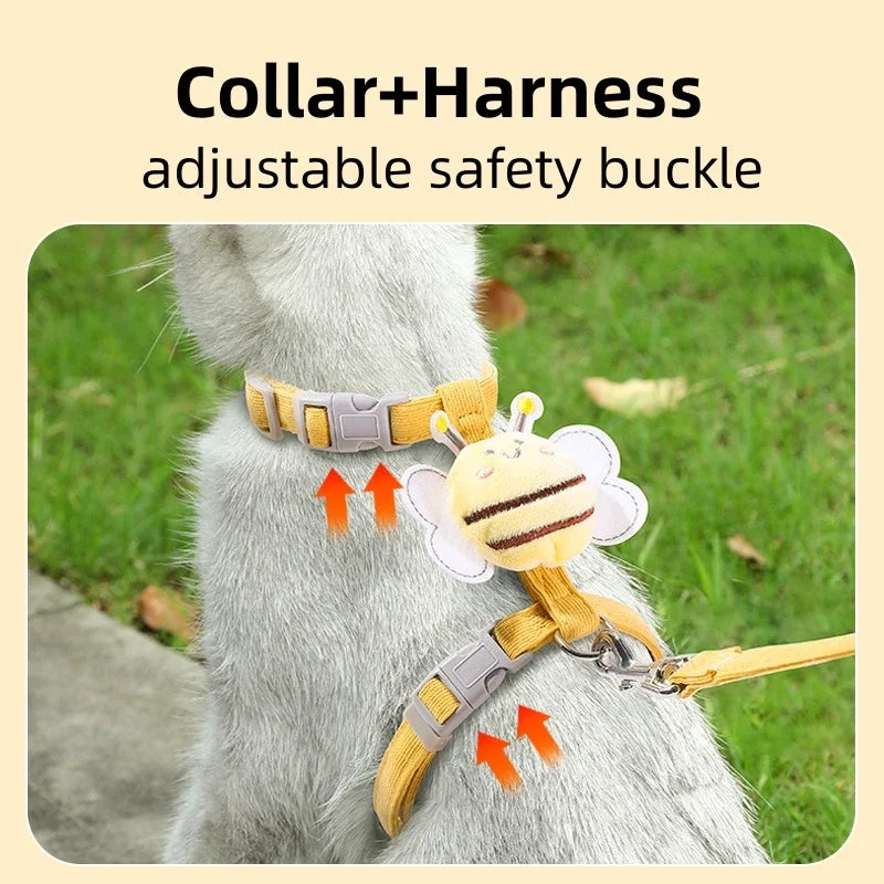 Bee Cat Harness and Leash Set