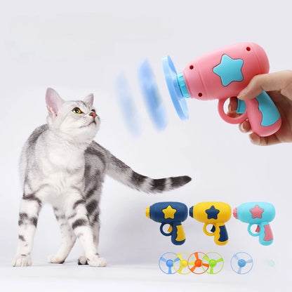 Flying Disc Launcher Cat Toy